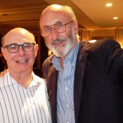 John Heller, who conceived of the exhibition, with Noel Paul Stookey